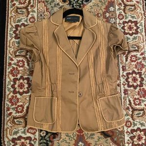 BCBG Maxazria brown jacket with beautiful details.